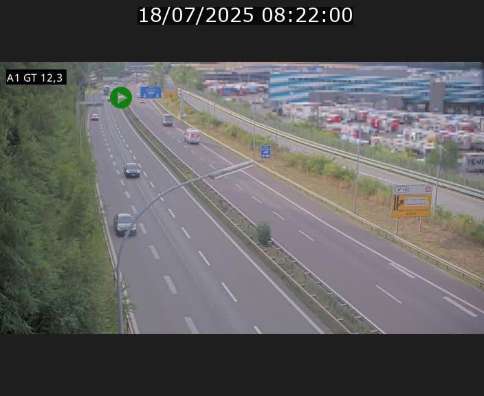 <h2>Traffic live webcam Luxembourg Senningerberg - A1 direction Allemagne - BK 12.3</h2>