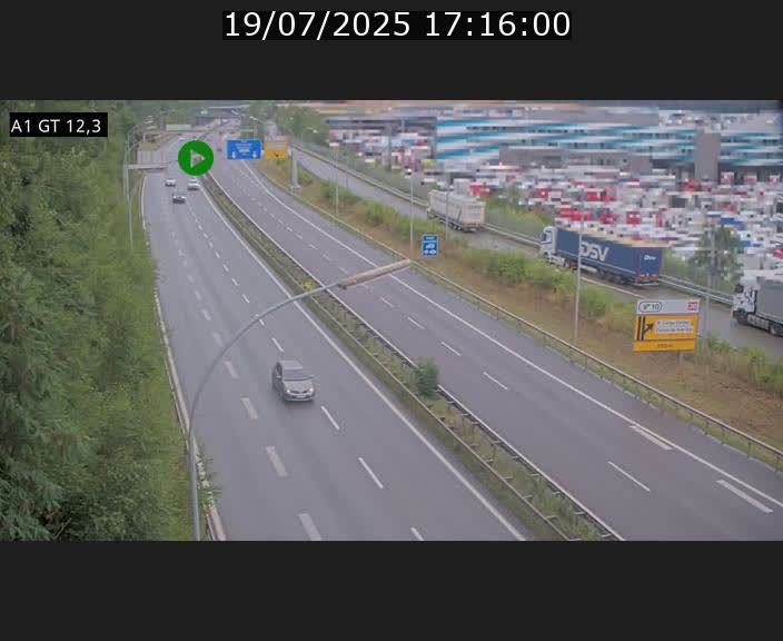 <h2>Traffic live webcam Luxembourg Senningerberg - A1 direction Allemagne - BK 12.3</h2>