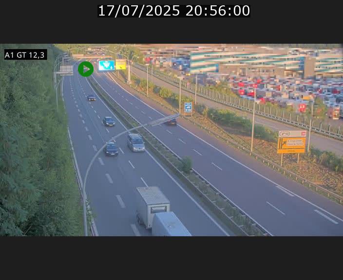 <h2>Traffic live webcam Luxembourg Senningerberg - A1 direction Allemagne - BK 12.3</h2>