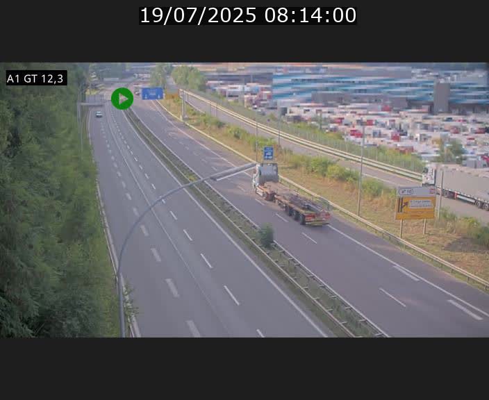 <h2>Traffic live webcam Luxembourg Senningerberg - A1 direction Allemagne - BK 12.3</h2>