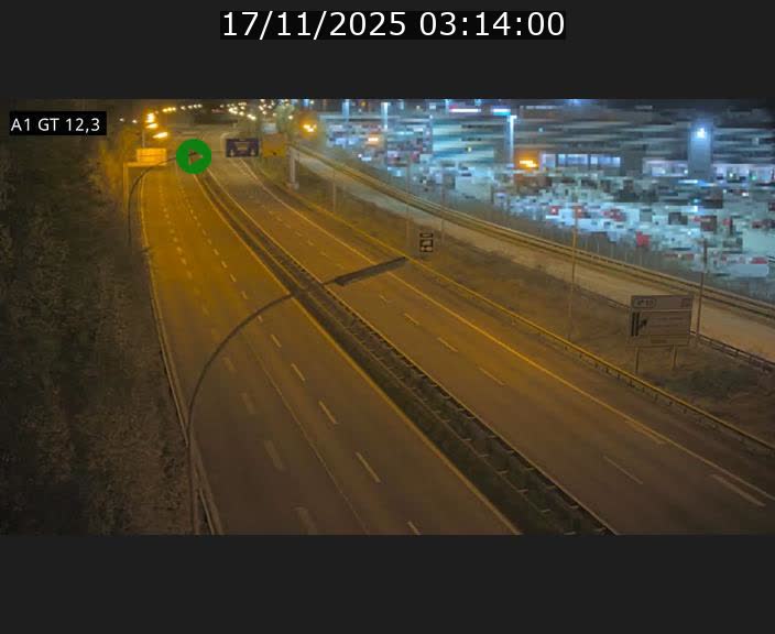 <h2>Traffic live webcam Luxembourg Senningerberg - A1 direction Allemagne - BK 12.3</h2>