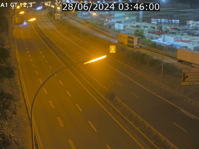 Traffic live webcam Luxembourg Senningerberg - A1 direction Allemagne - BK 12.3