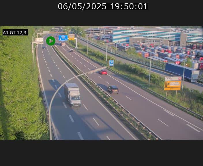 Traffic live webcam Luxembourg Senningerberg - A1 direction Allemagne - BK 12.3