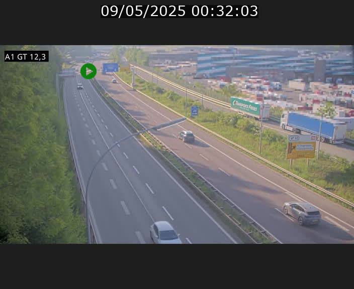 Traffic live webcam Luxembourg Senningerberg - A1 direction Allemagne - BK 12.3