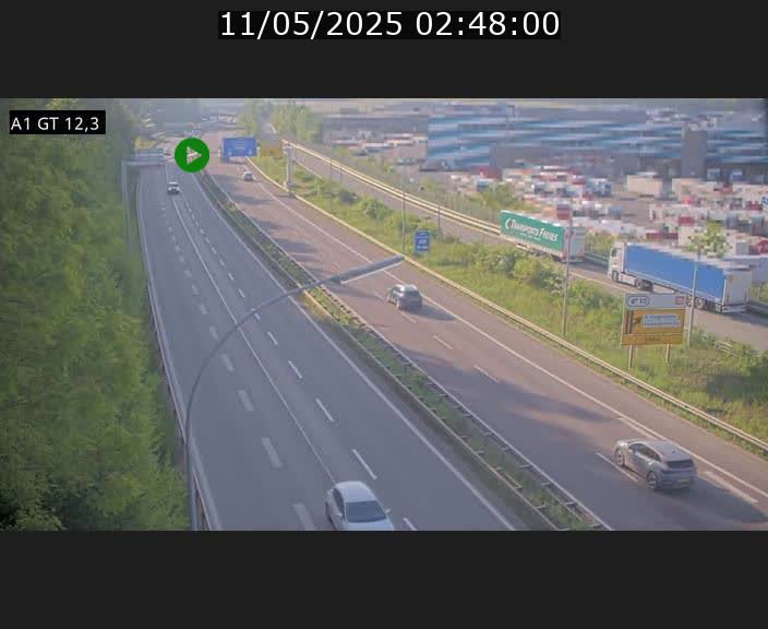 Traffic live webcam Luxembourg Senningerberg - A1 direction Allemagne - BK 12.3