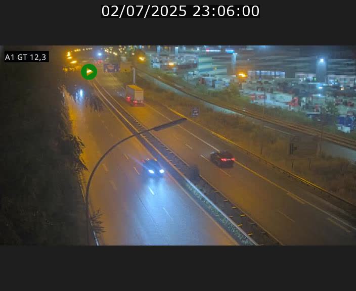 Traffic live webcam Luxembourg Senningerberg - A1 direction Allemagne - BK 12.3