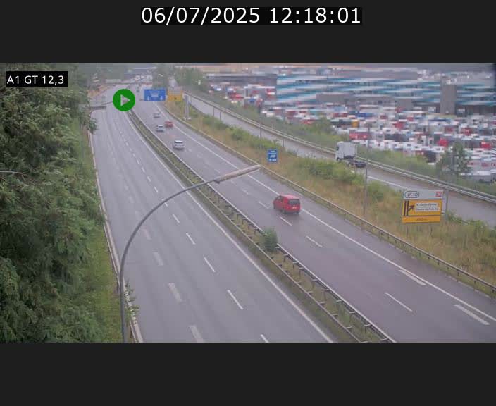 Traffic live webcam Luxembourg Senningerberg - A1 direction Allemagne - BK 12.3