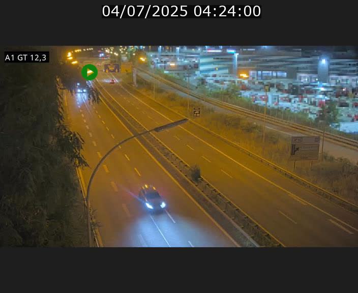 Traffic live webcam Luxembourg Senningerberg - A1 direction Allemagne - BK 12.3