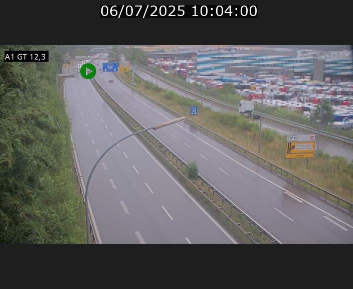 Traffic live webcam Luxembourg Senningerberg - A1 direction Allemagne - BK 12.3