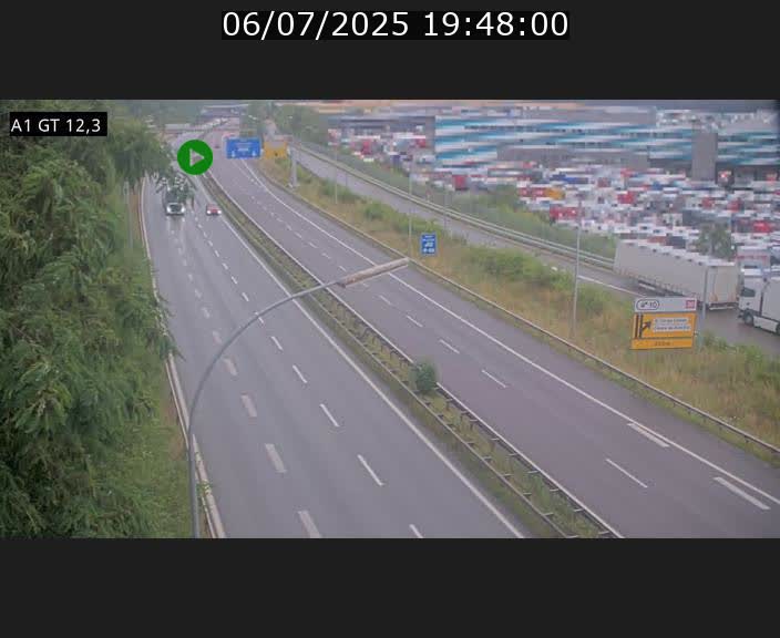 Traffic live webcam Luxembourg Senningerberg - A1 direction Allemagne - BK 12.3
