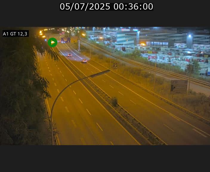 Traffic live webcam Luxembourg Senningerberg - A1 direction Allemagne - BK 12.3