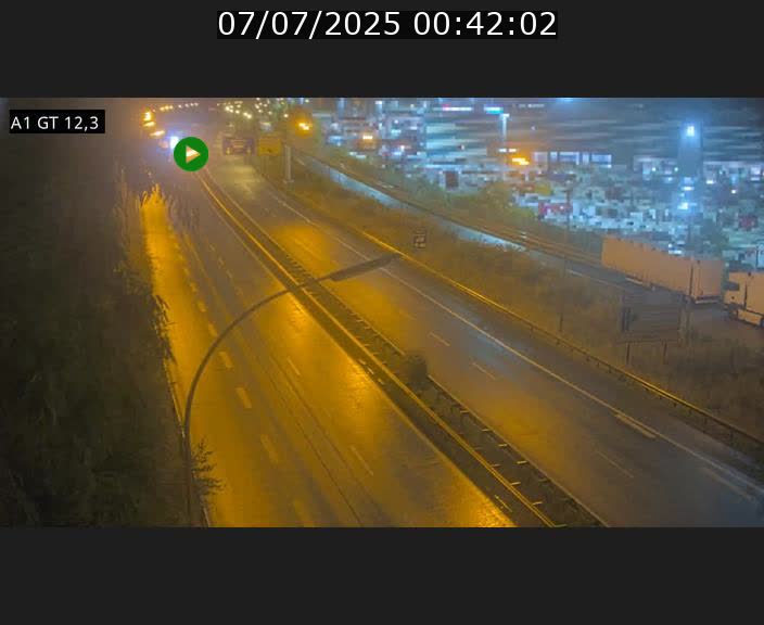 Traffic live webcam Luxembourg Senningerberg - A1 direction Allemagne - BK 12.3