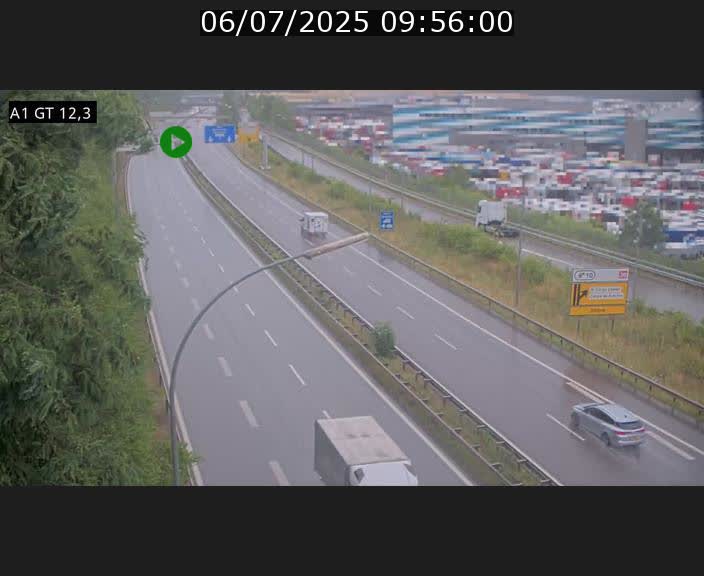 Traffic live webcam Luxembourg Senningerberg - A1 direction Allemagne - BK 12.3