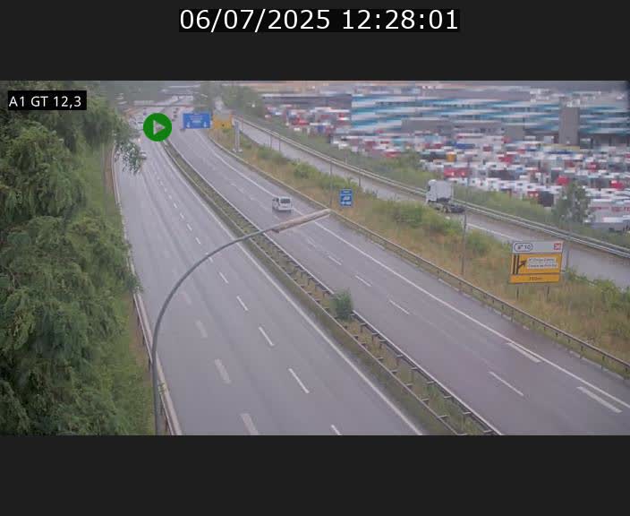Traffic live webcam Luxembourg Senningerberg - A1 direction Allemagne - BK 12.3