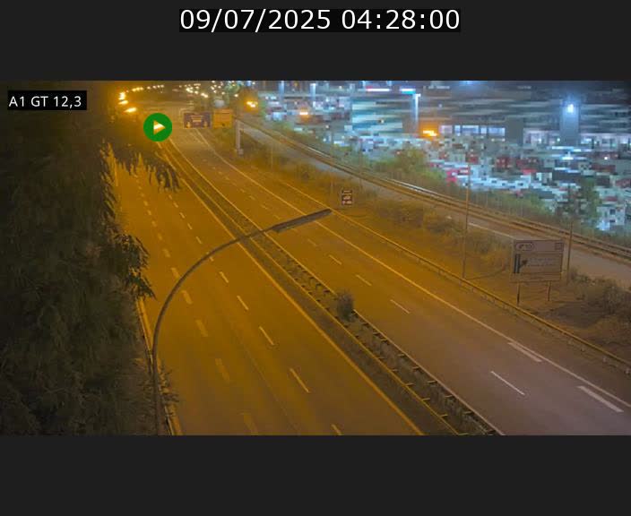 Traffic live webcam Luxembourg Senningerberg - A1 direction Allemagne - BK 12.3