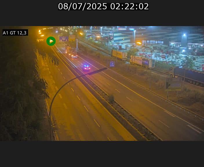 Traffic live webcam Luxembourg Senningerberg - A1 direction Allemagne - BK 12.3