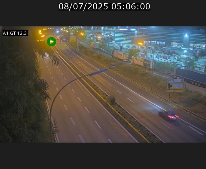 Traffic live webcam Luxembourg Senningerberg - A1 direction Allemagne - BK 12.3