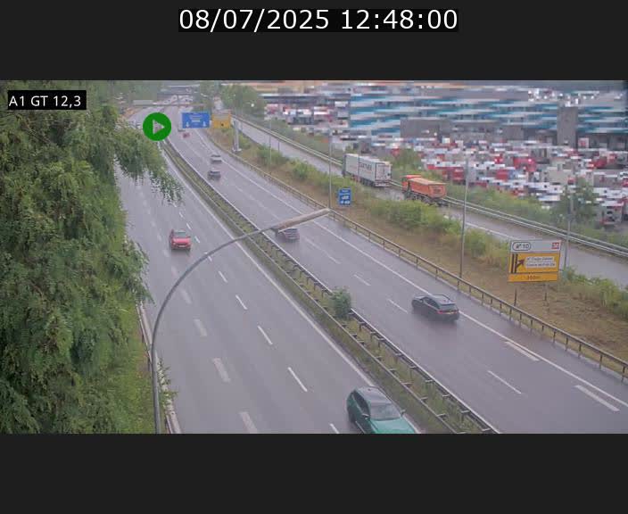 Traffic live webcam Luxembourg Senningerberg - A1 direction Allemagne - BK 12.3