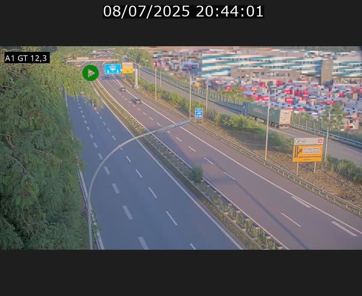 Traffic live webcam Luxembourg Senningerberg - A1 direction Allemagne - BK 12.3