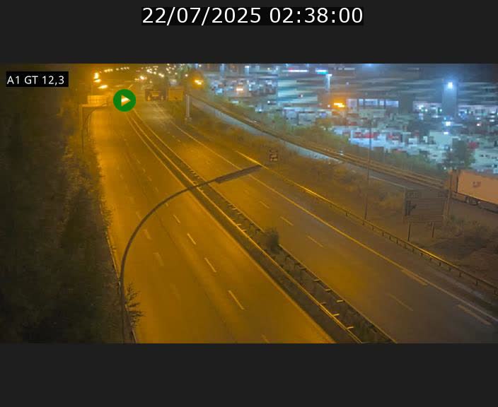 Traffic live webcam Luxembourg Senningerberg - A1 direction Allemagne - BK 12.3