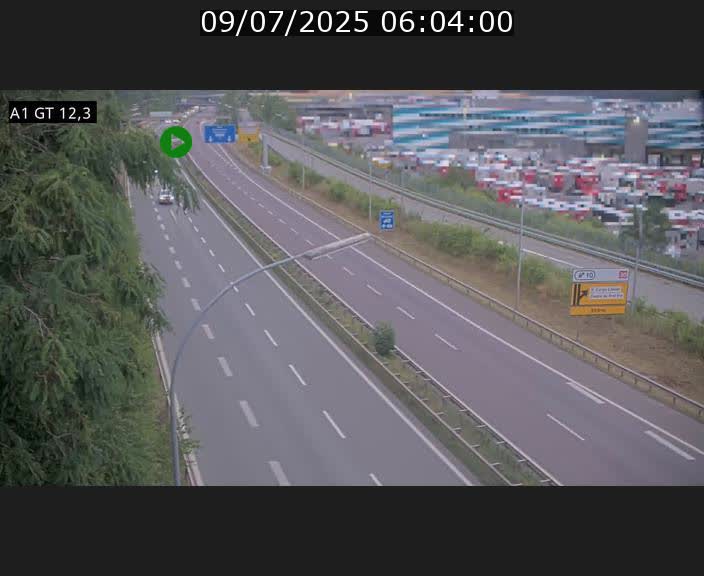 Traffic live webcam Luxembourg Senningerberg - A1 direction Allemagne - BK 12.3