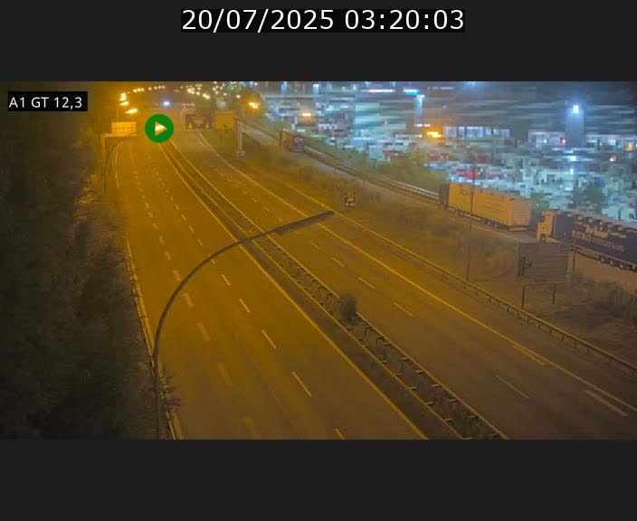 Traffic live webcam Luxembourg Senningerberg - A1 direction Allemagne - BK 12.3