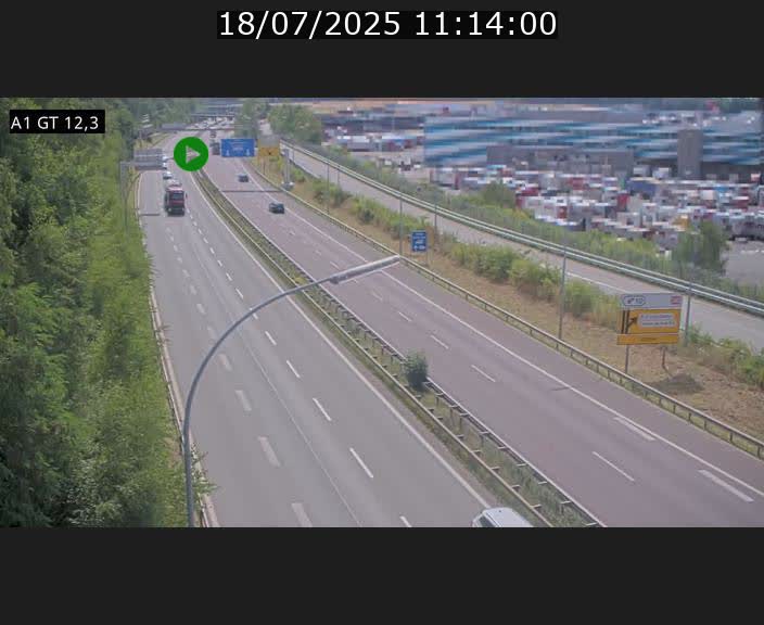 Traffic live webcam Luxembourg Senningerberg - A1 direction Allemagne - BK 12.3