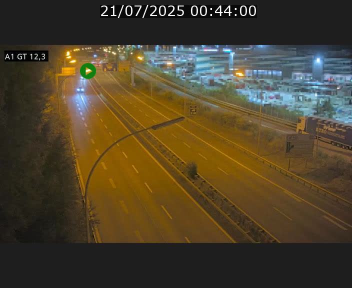 Traffic live webcam Luxembourg Senningerberg - A1 direction Allemagne - BK 12.3