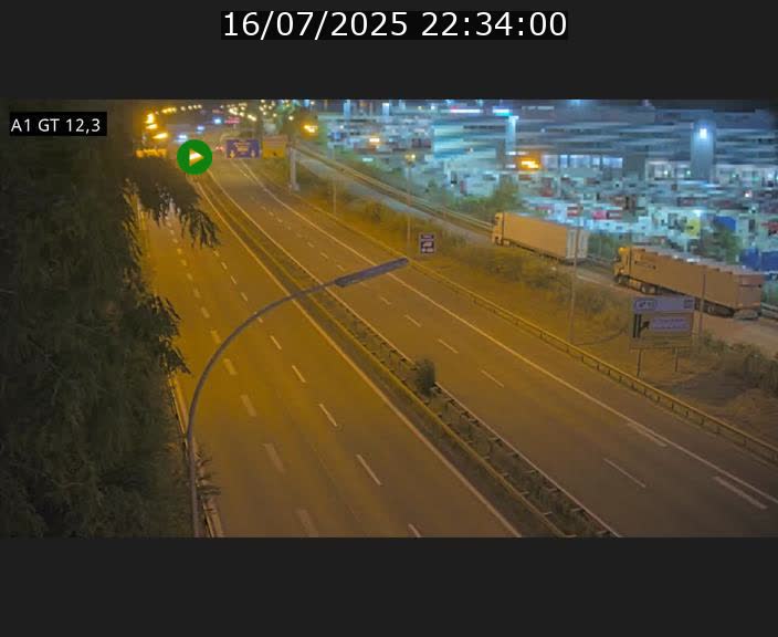 Traffic live webcam Luxembourg Senningerberg - A1 direction Allemagne - BK 12.3