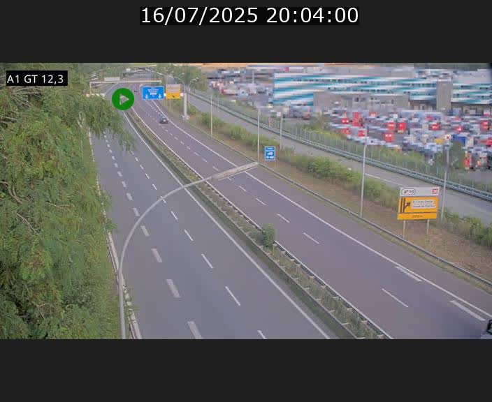 Traffic live webcam Luxembourg Senningerberg - A1 direction Allemagne - BK 12.3