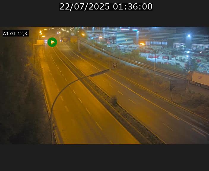 Traffic live webcam Luxembourg Senningerberg - A1 direction Allemagne - BK 12.3