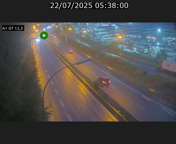 Traffic live webcam Luxembourg Senningerberg - A1 direction Allemagne - BK 12.3