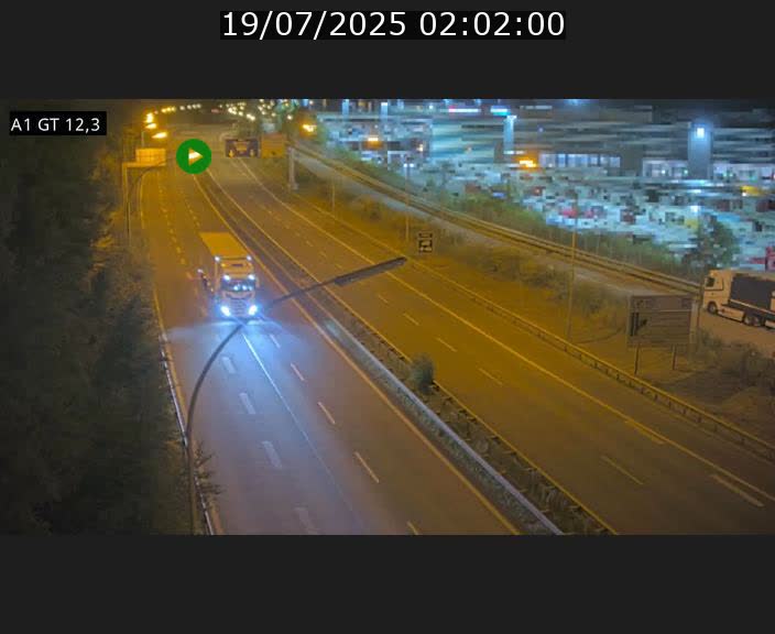 Traffic live webcam Luxembourg Senningerberg - A1 direction Allemagne - BK 12.3