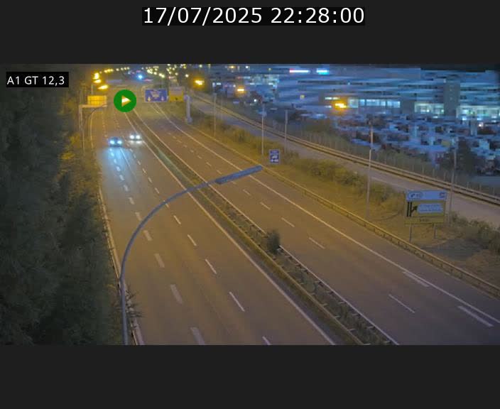 Traffic live webcam Luxembourg Senningerberg - A1 direction Allemagne - BK 12.3