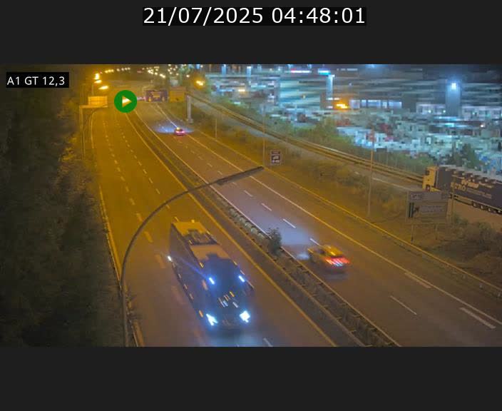 Traffic live webcam Luxembourg Senningerberg - A1 direction Allemagne - BK 12.3