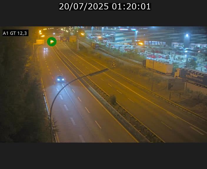 Traffic live webcam Luxembourg Senningerberg - A1 direction Allemagne - BK 12.3