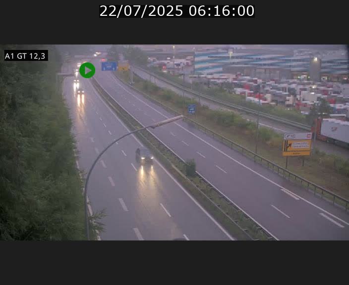 Traffic live webcam Luxembourg Senningerberg - A1 direction Allemagne - BK 12.3