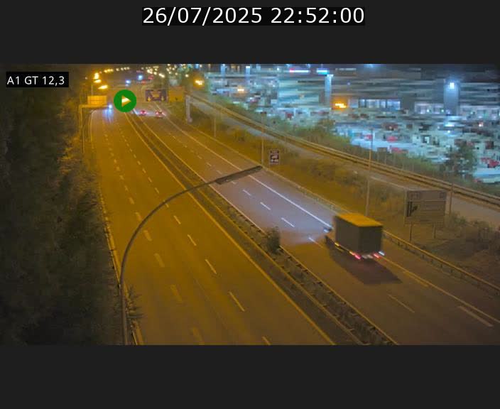 Traffic live webcam Luxembourg Senningerberg - A1 direction Allemagne - BK 12.3