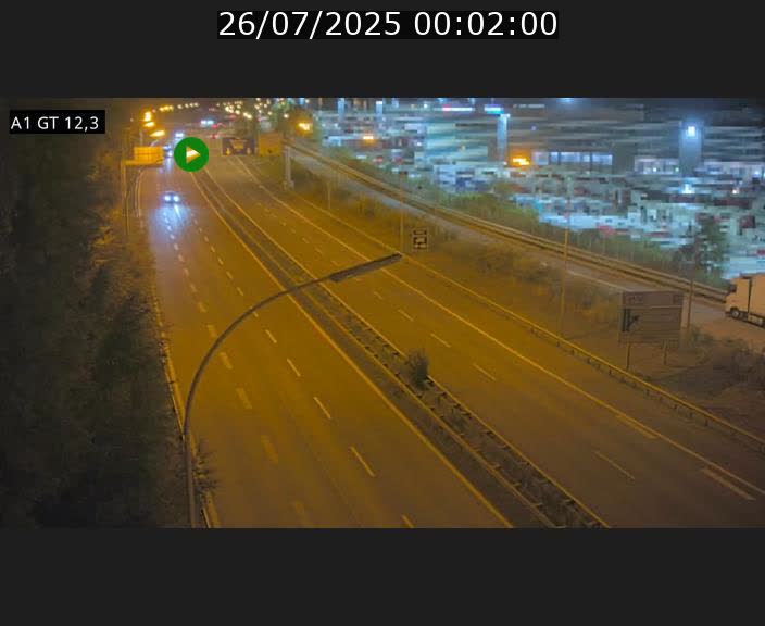 Traffic live webcam Luxembourg Senningerberg - A1 direction Allemagne - BK 12.3