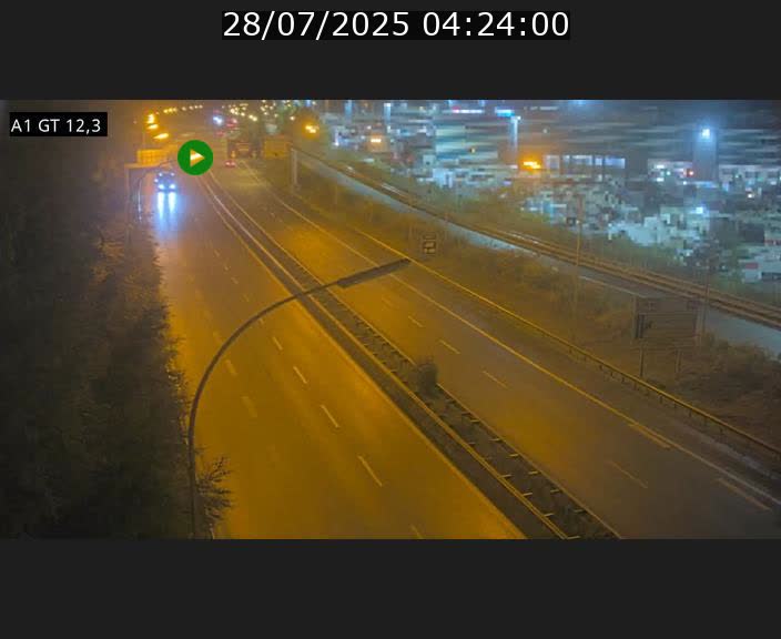 Traffic live webcam Luxembourg Senningerberg - A1 direction Allemagne - BK 12.3