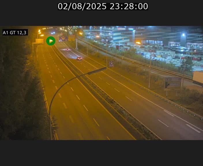 Traffic live webcam Luxembourg Senningerberg - A1 direction Allemagne - BK 12.3