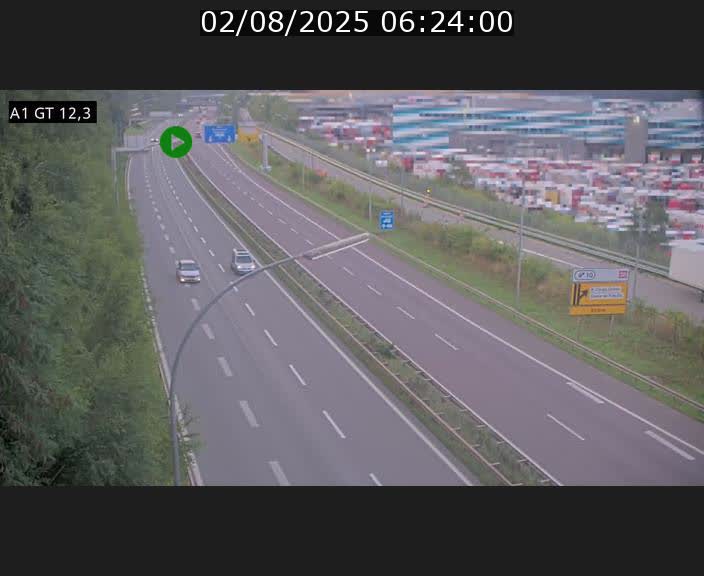 Traffic live webcam Luxembourg Senningerberg - A1 direction Allemagne - BK 12.3