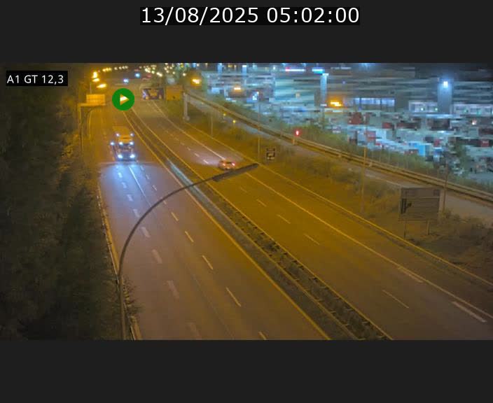 Traffic live webcam Luxembourg Senningerberg - A1 direction Allemagne - BK 12.3