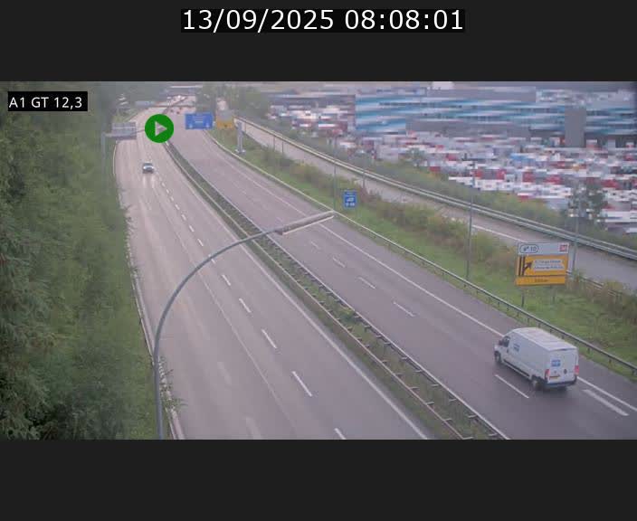 Traffic live webcam Luxembourg Senningerberg - A1 direction Allemagne - BK 12.3