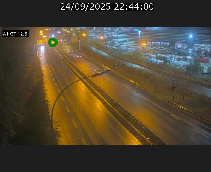 Traffic live webcam Luxembourg Senningerberg - A1 direction Allemagne - BK 12.3