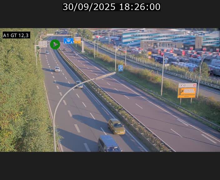 Traffic live webcam Luxembourg Senningerberg - A1 direction Allemagne - BK 12.3