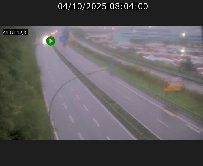 Traffic live webcam Luxembourg Senningerberg - A1 direction Allemagne - BK 12.3