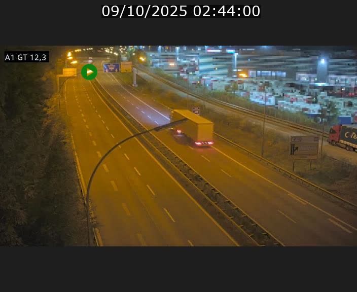 Traffic live webcam Luxembourg Senningerberg - A1 direction Allemagne - BK 12.3