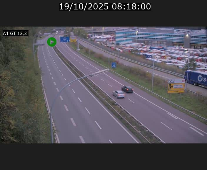 Traffic live webcam Luxembourg Senningerberg - A1 direction Allemagne - BK 12.3