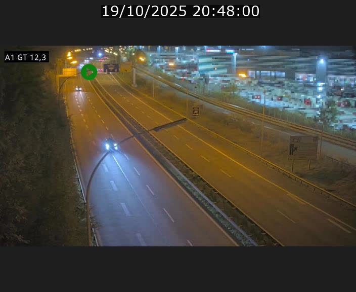 Traffic live webcam Luxembourg Senningerberg - A1 direction Allemagne - BK 12.3